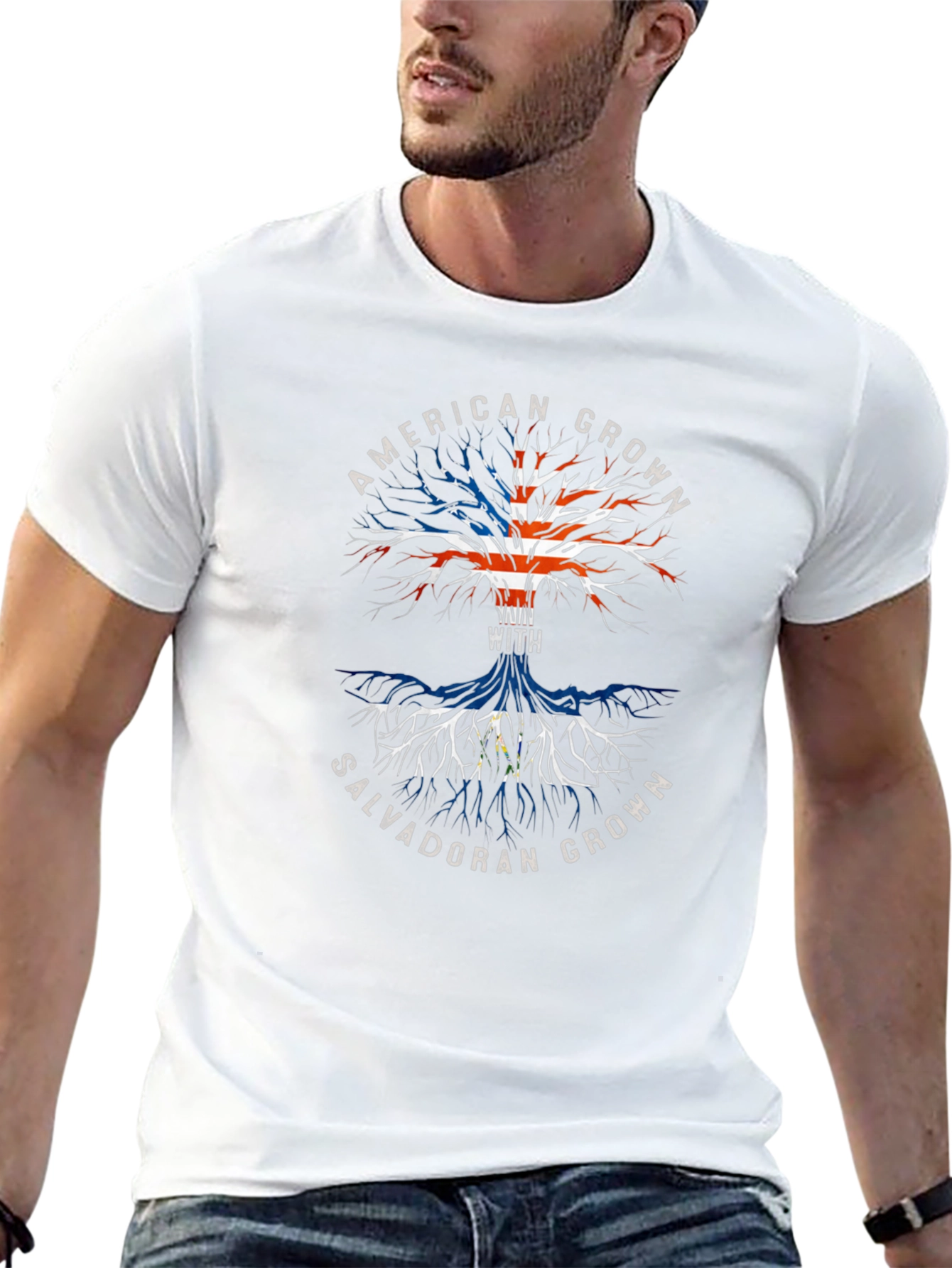 American Grown with Salvadoran Grown T-Shirt