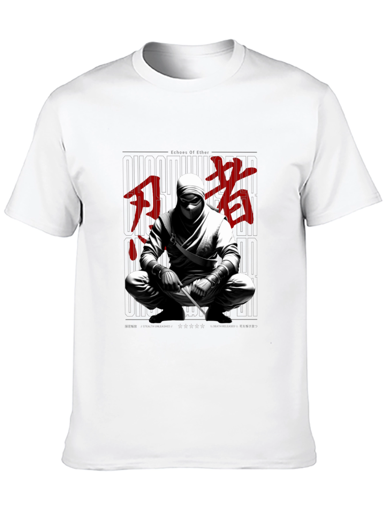 Echoes of Ether Ninja Graphic T-Shirt
