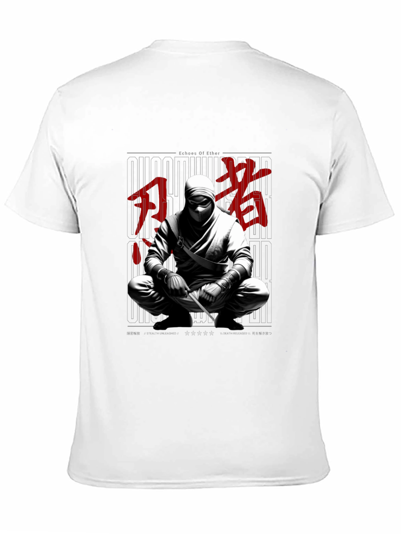 Echoes of Ether Ninja Graphic T-Shirt