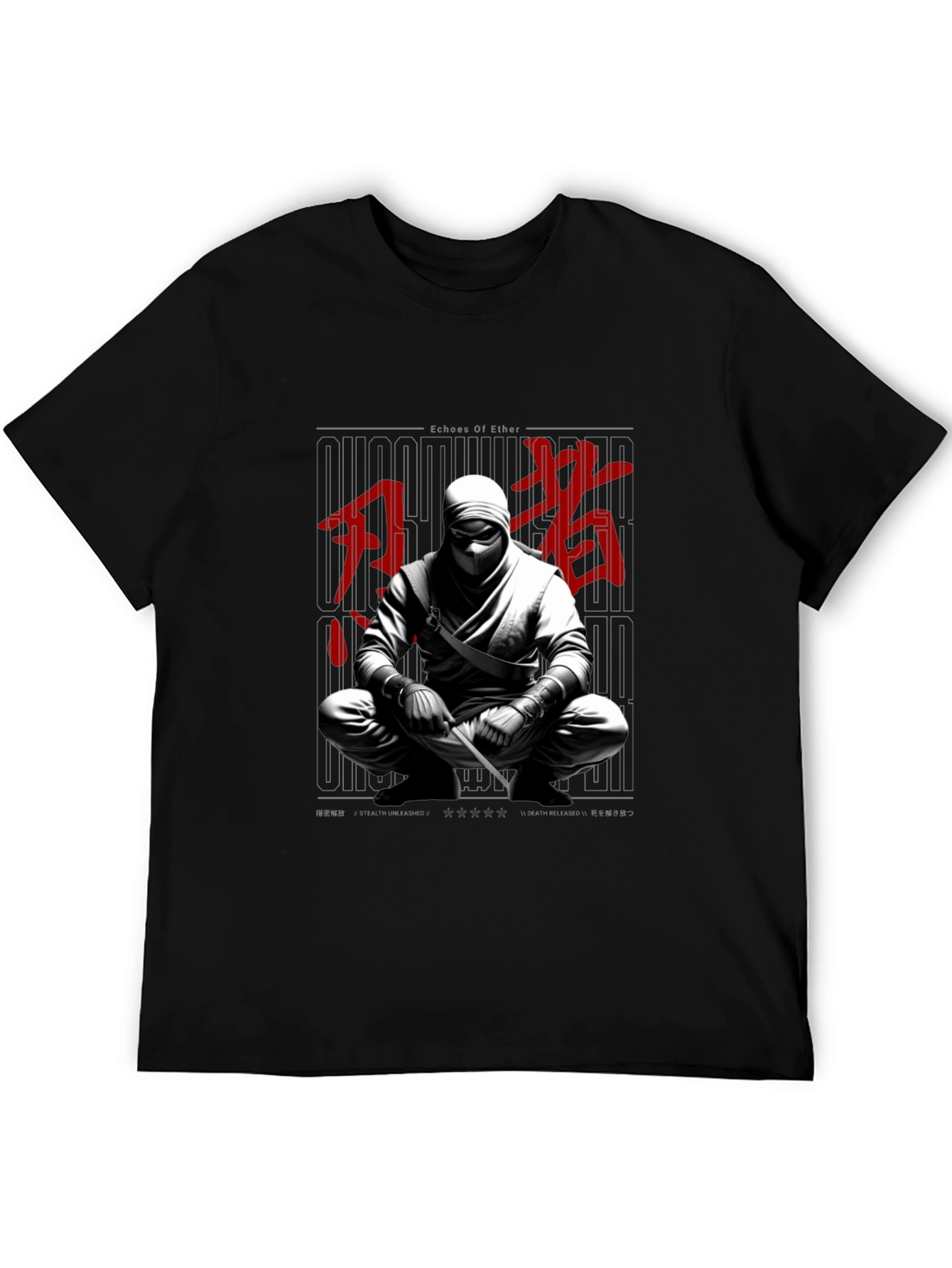 Echoes of Ether Ninja Graphic T-Shirt