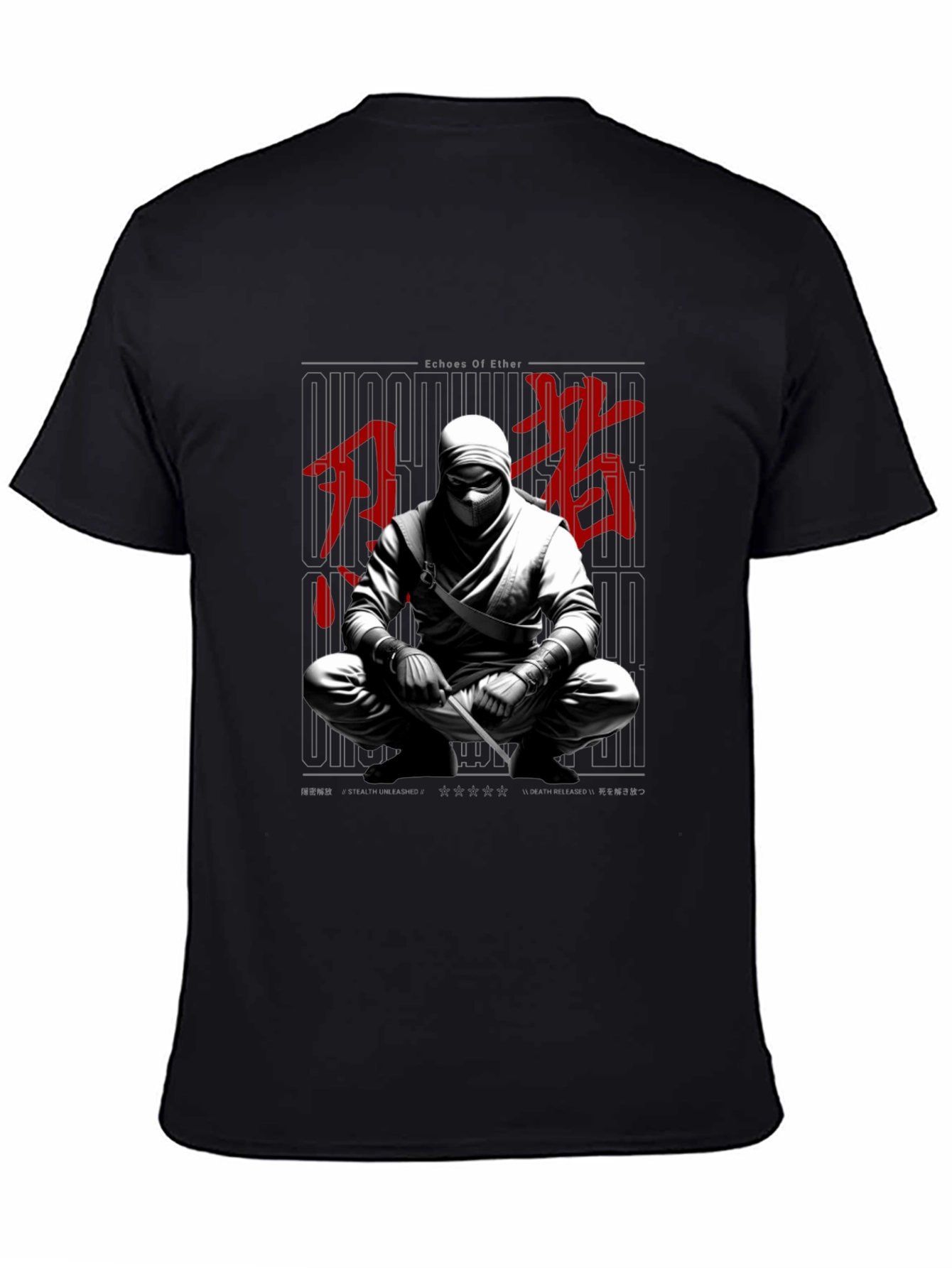 Echoes of Ether Ninja Graphic T-Shirt
