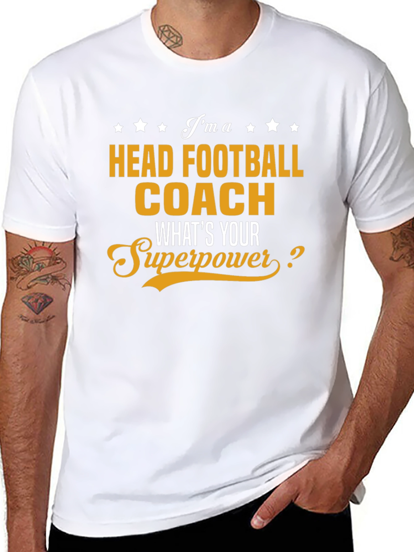 Head Football Coach Superpower T-Shirt