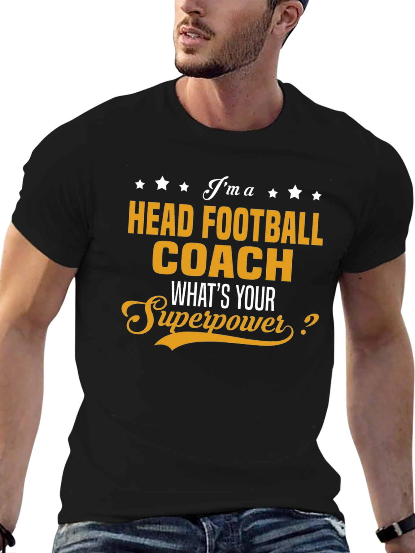 Head Football Coach Superpower T-Shirt