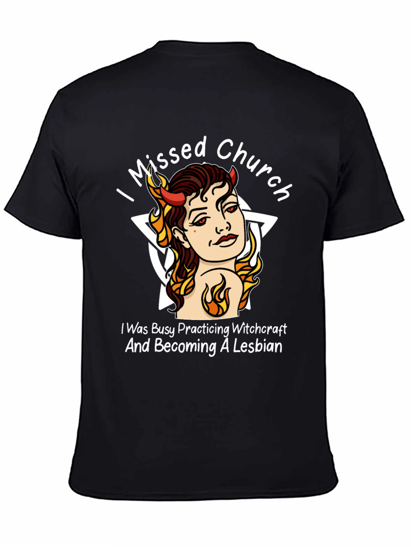 Witchcraft Lesbian Black T-Shirt