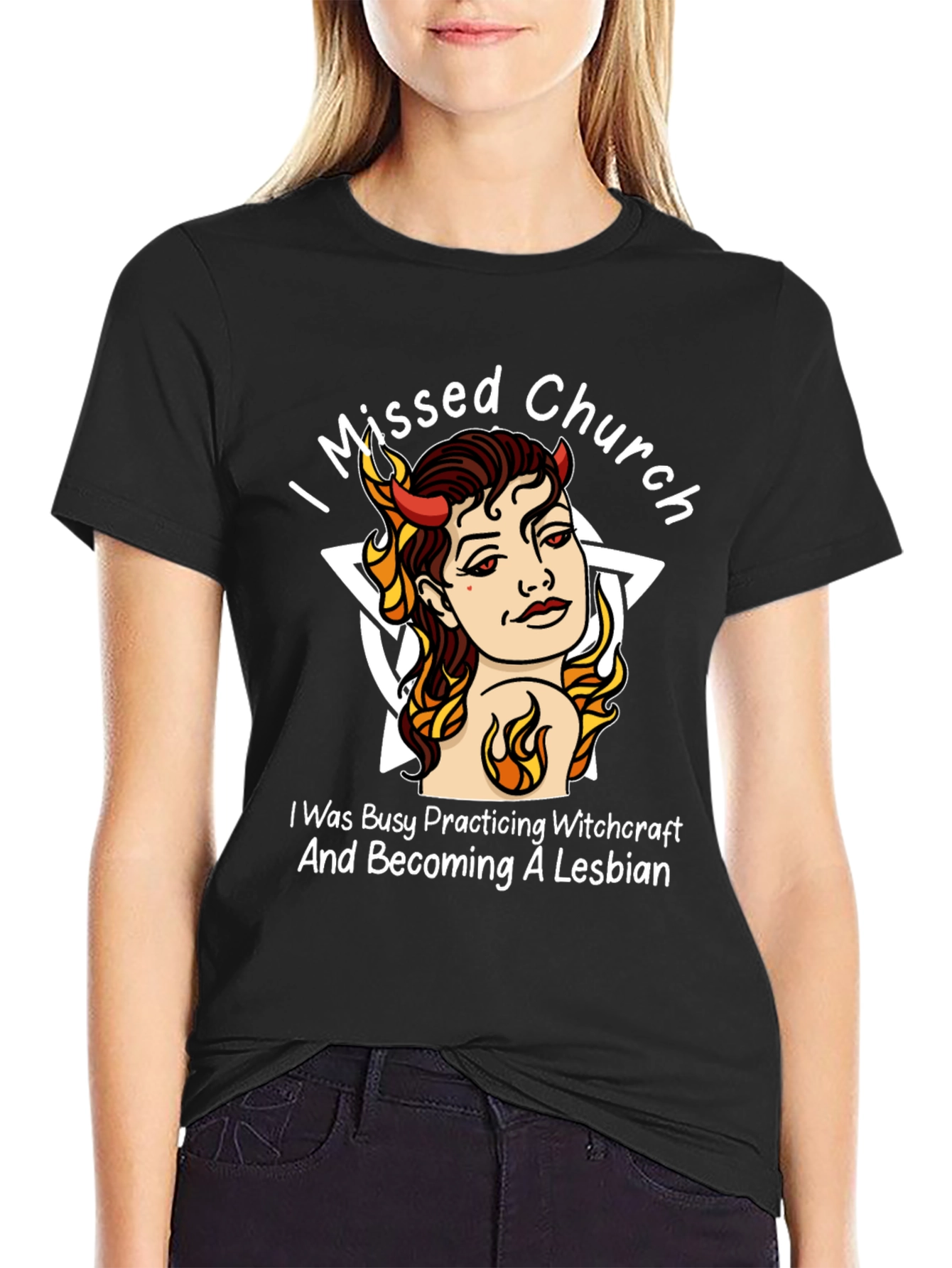 Witchcraft Lesbian Black T-Shirt