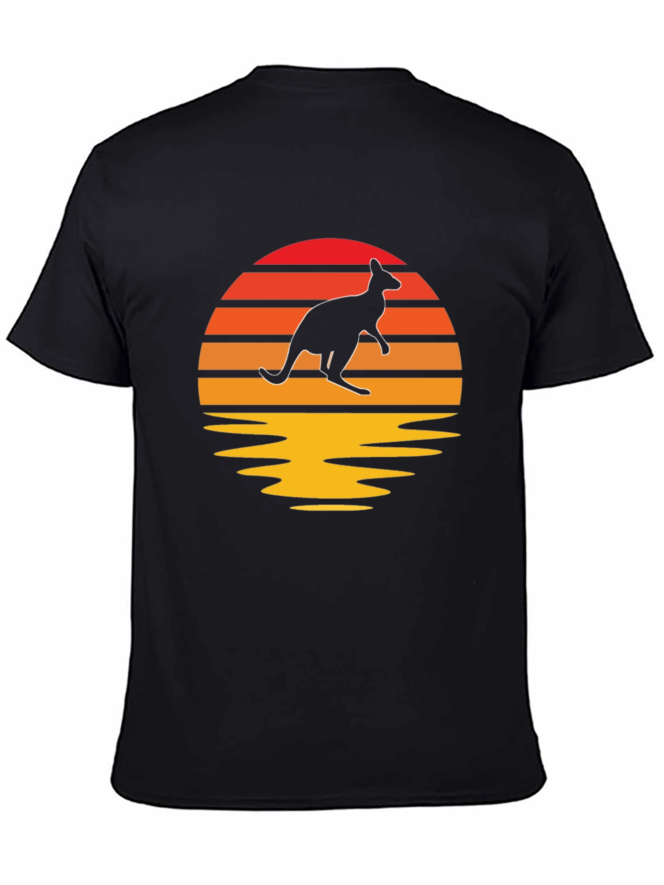 Kangaroo Sunset Graphic T-Shirt