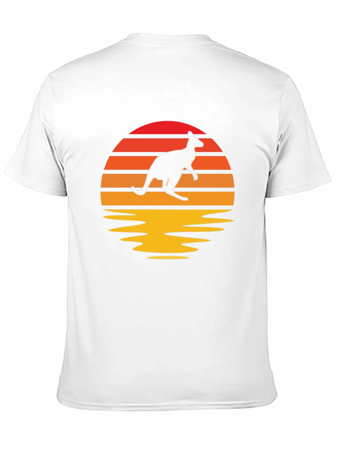 Kangaroo Sunset Graphic T-Shirt