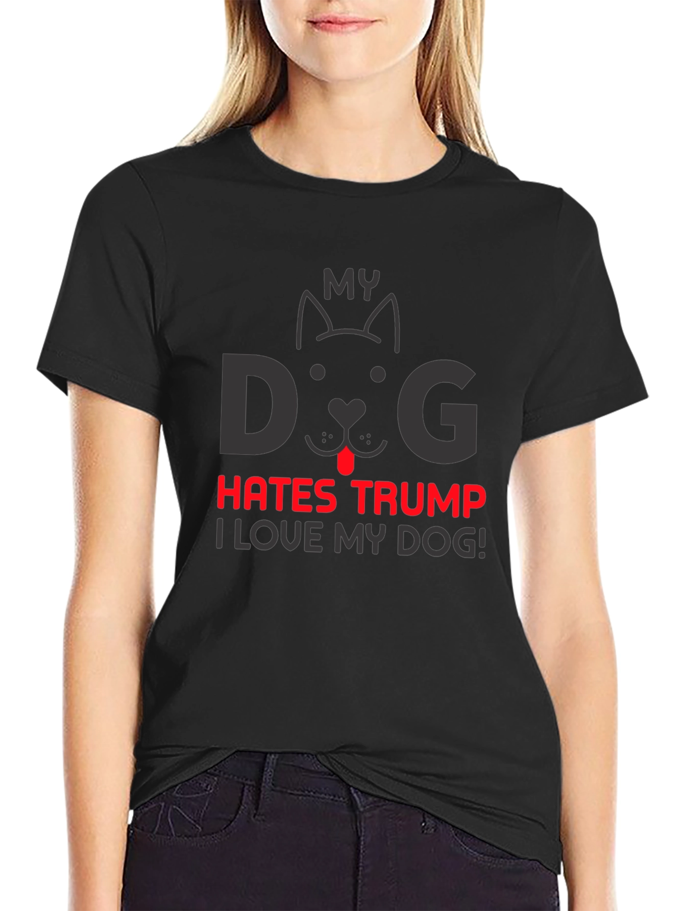 My Dog Hates Trump T-Shirt - Political Statement Tee