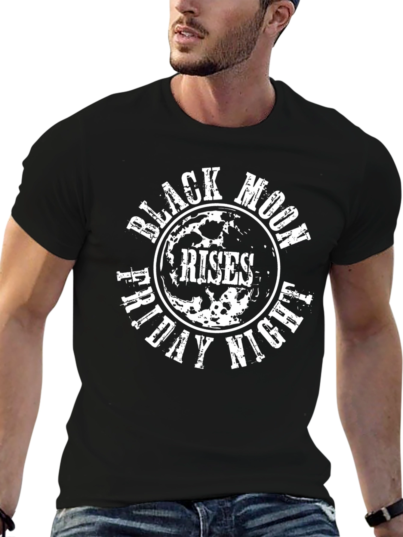 Black Moon Rises T-Shirt - Friday Night Graphic Tee