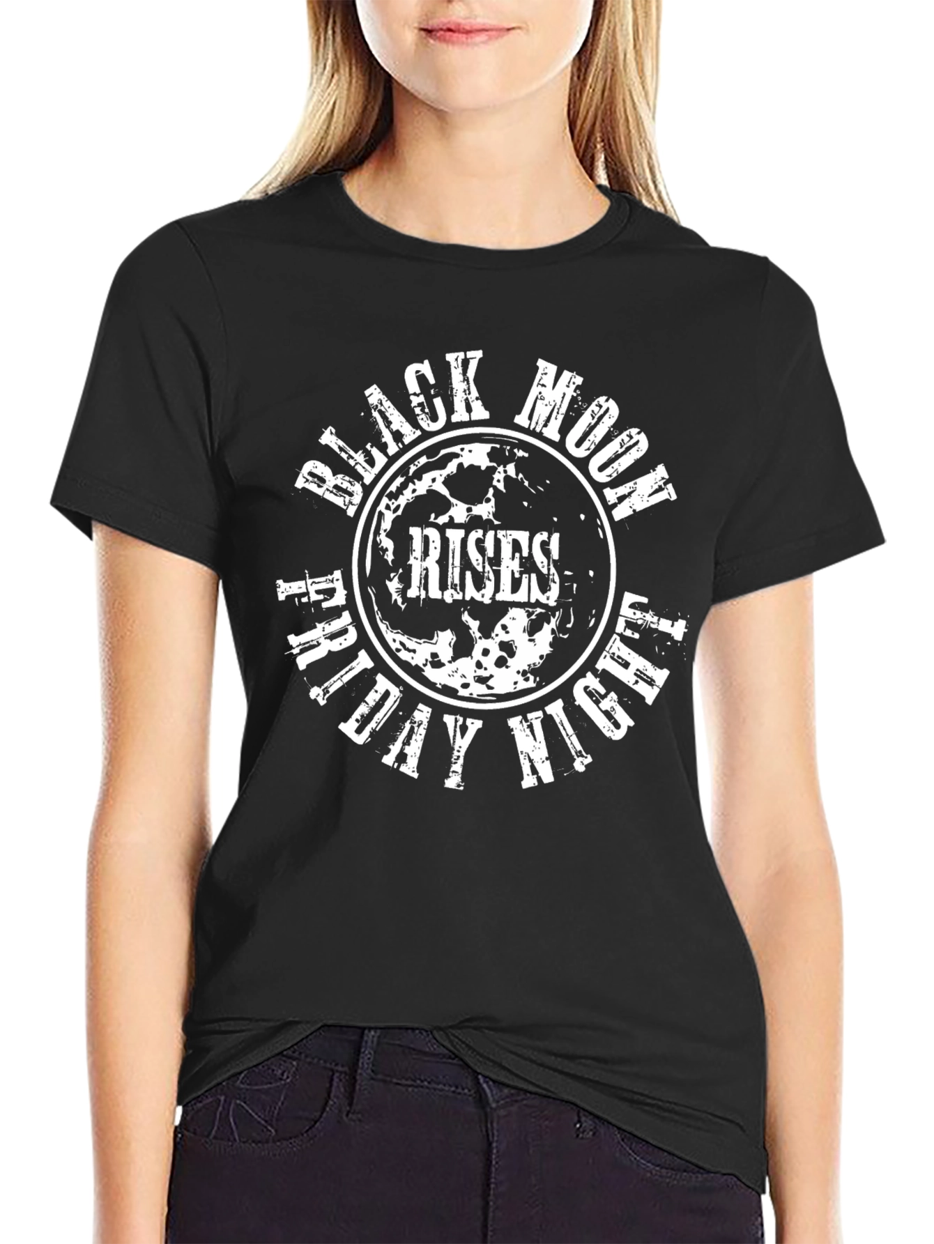 Black Moon Rises T-Shirt - Friday Night Graphic Tee