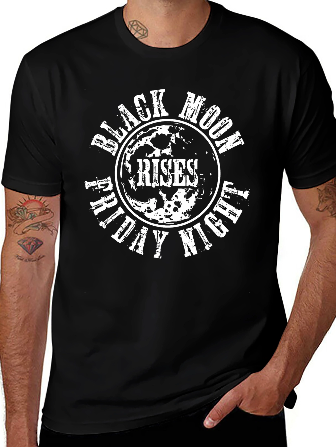 Black Moon Rises T-Shirt - Friday Night Graphic Tee