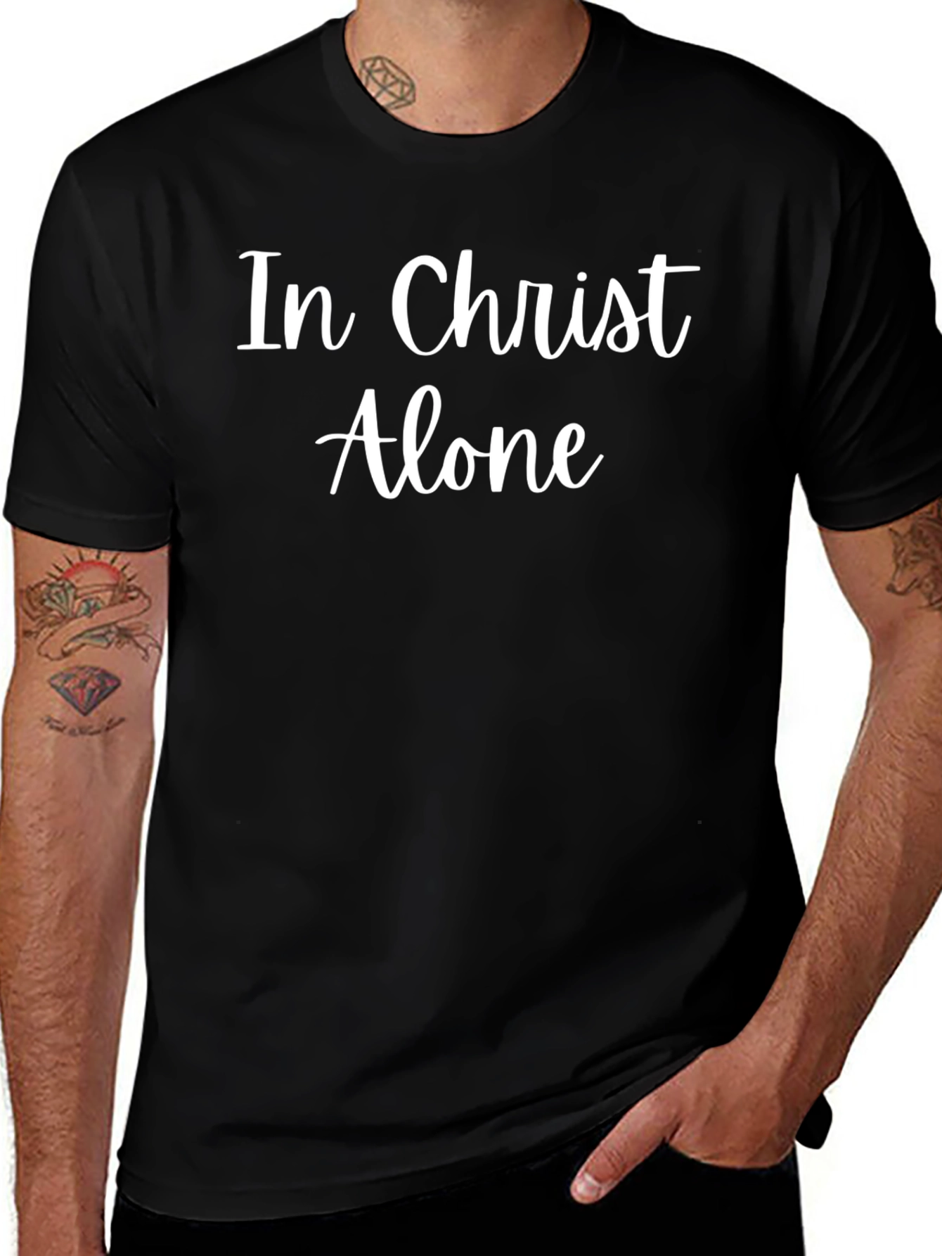 In Christ Alone T-Shirt - Christian Apparel