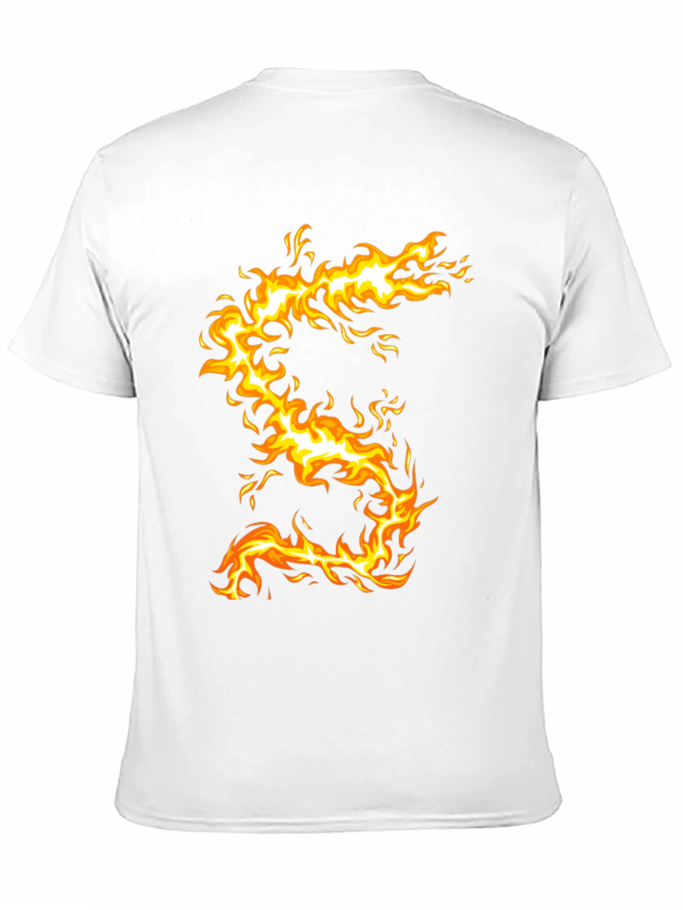 Fiery Dragon Graphic Tee - Mens Black T-Shirt