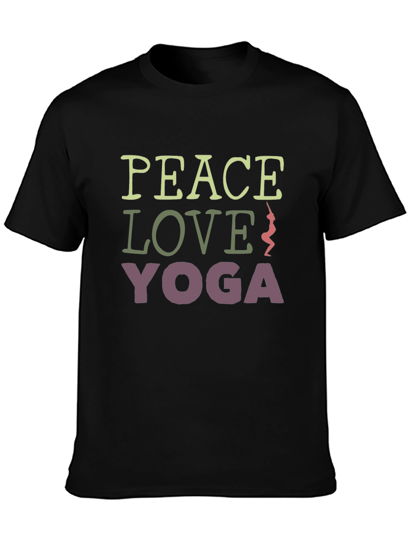 Peace Love Yoga Graphic Tee - Relaxed Fit