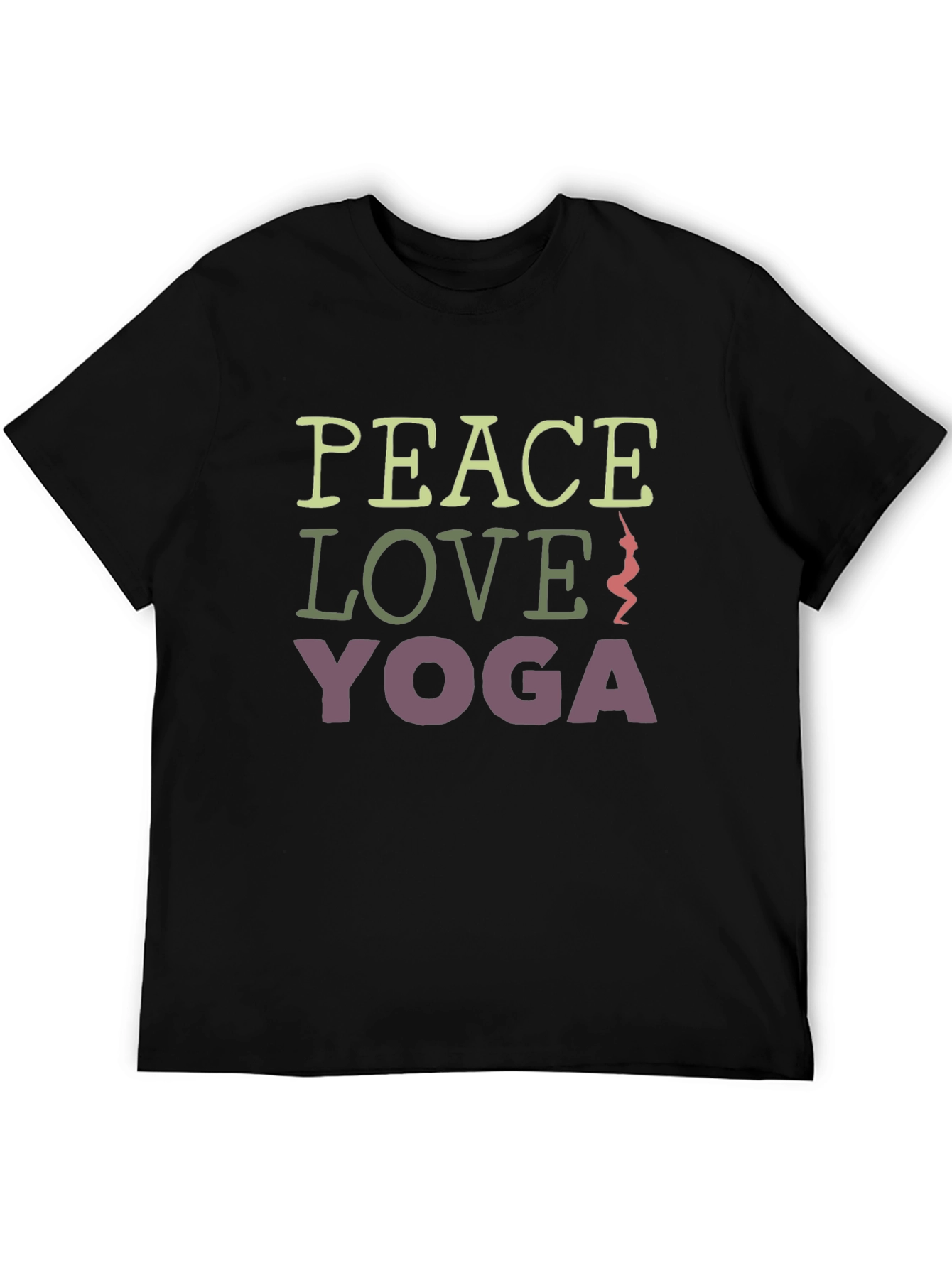 Peace Love Yoga Graphic Tee - Relaxed Fit