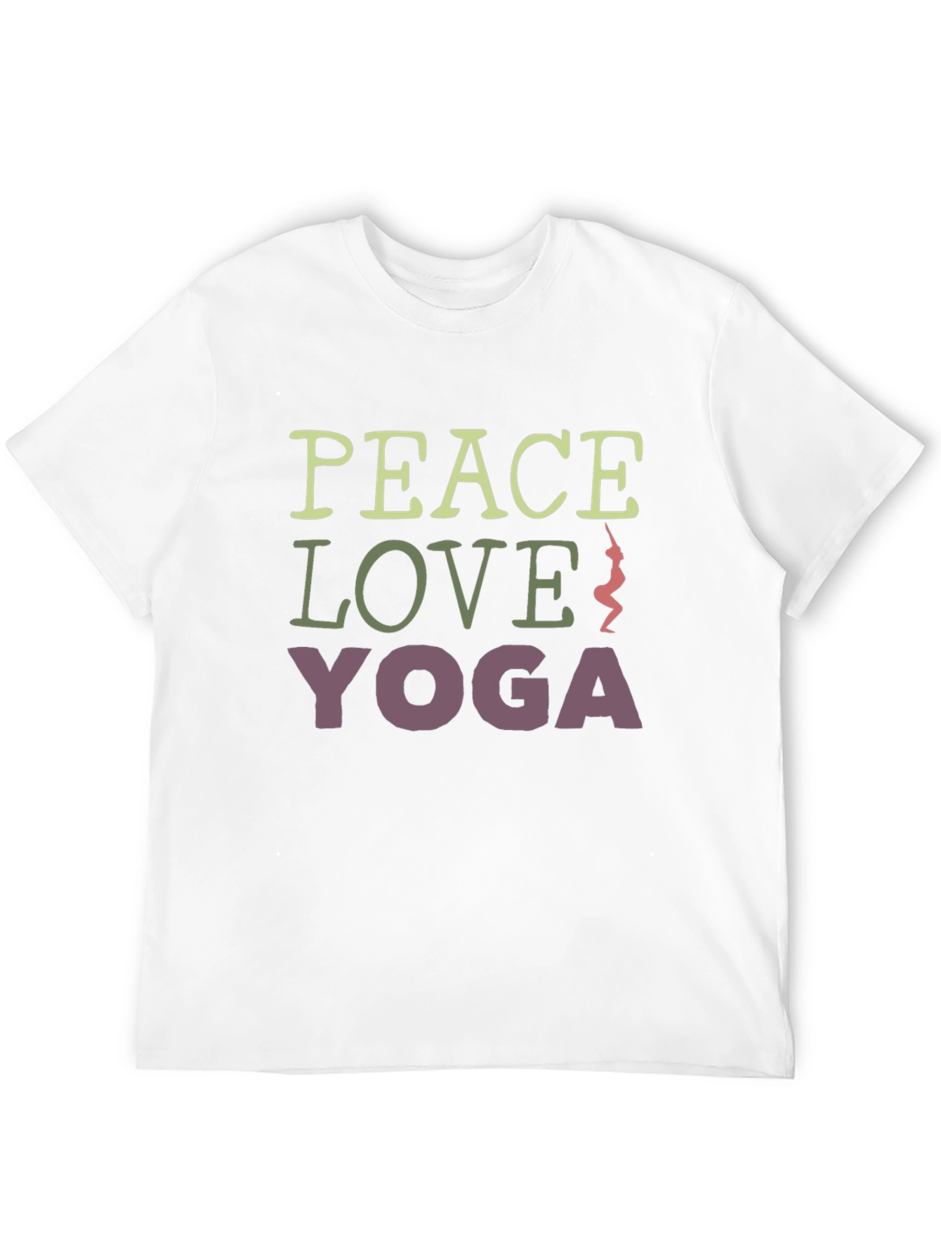 Peace Love Yoga Graphic Tee - Relaxed Fit