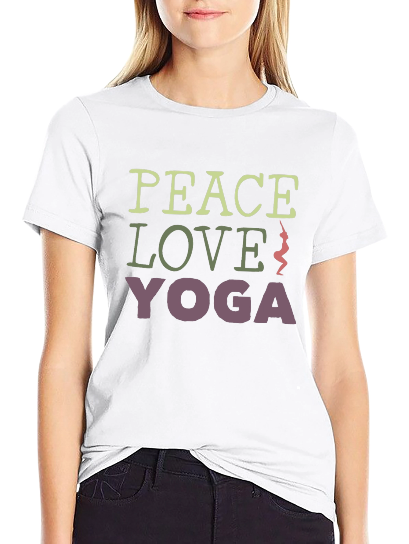 Peace Love Yoga Graphic Tee - Relaxed Fit