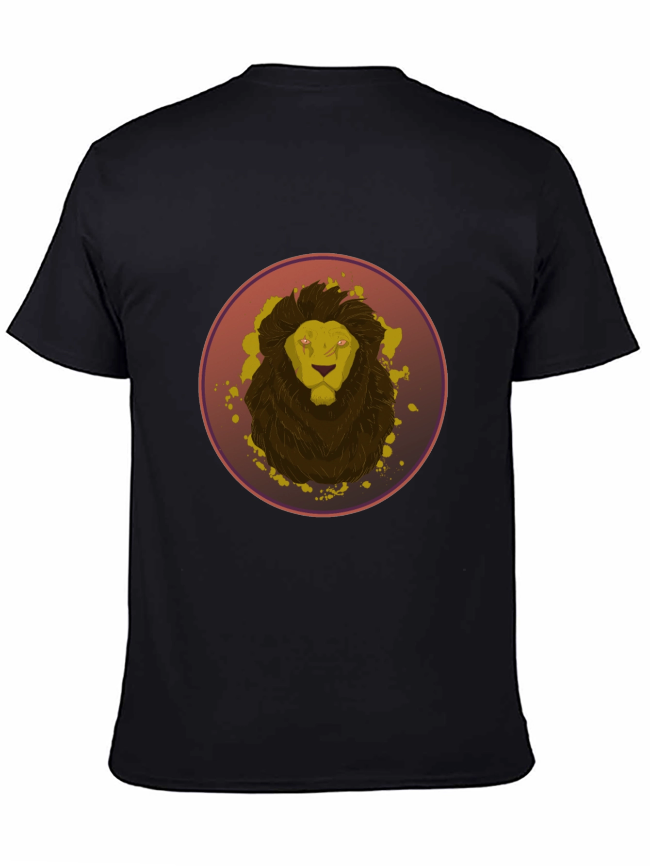 Lion Graphic Tee - Mens Black T-Shirt