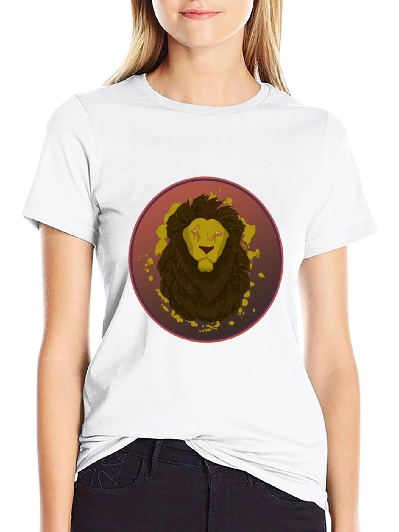 Lion Graphic Tee - Mens Black T-Shirt