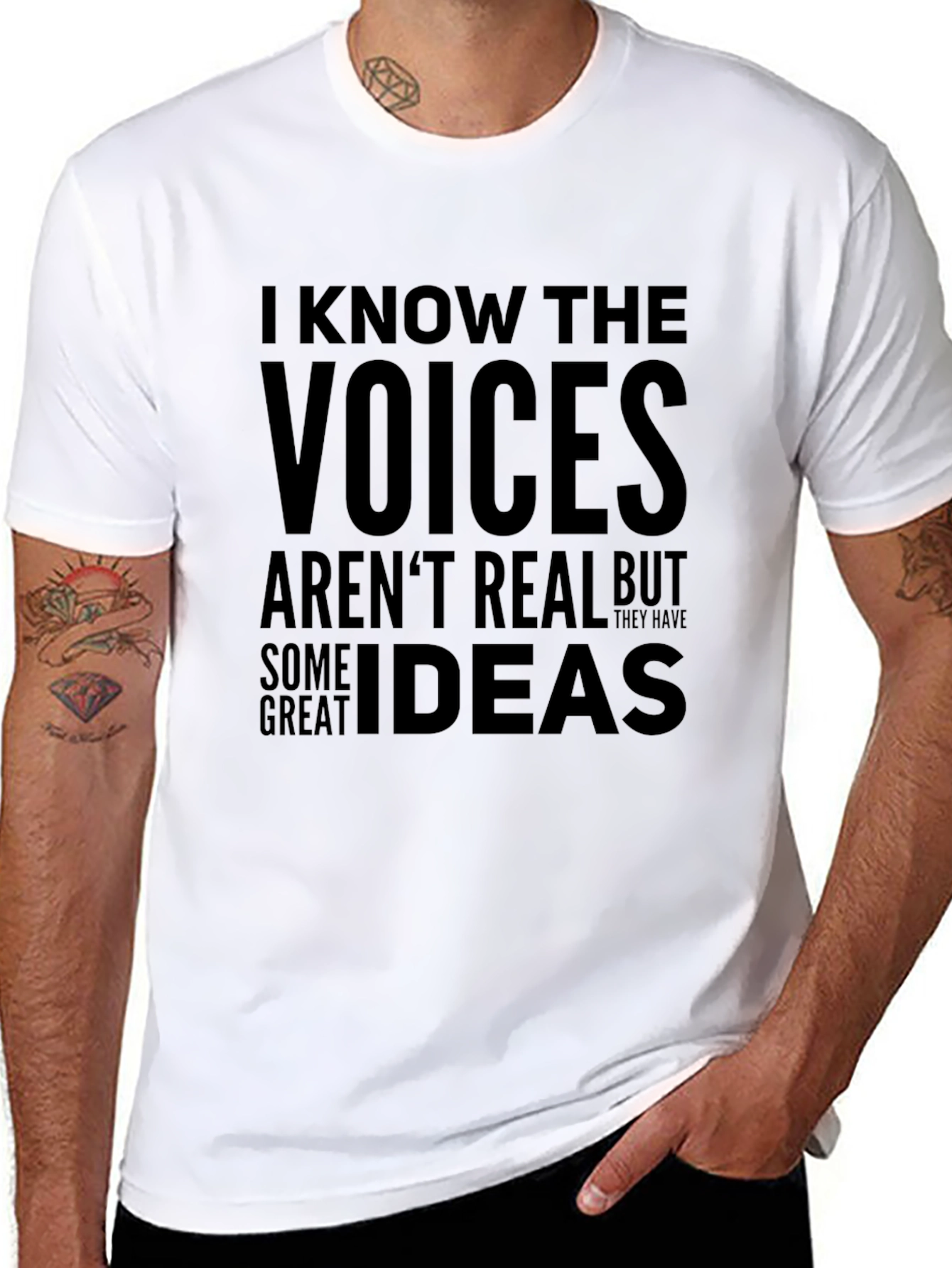 I Know The Voices T-Shirt - Funny Graphic Tee