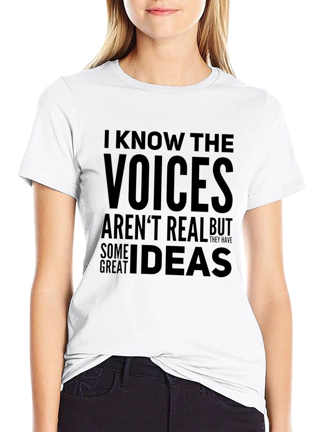 I Know The Voices T-Shirt - Funny Graphic Tee