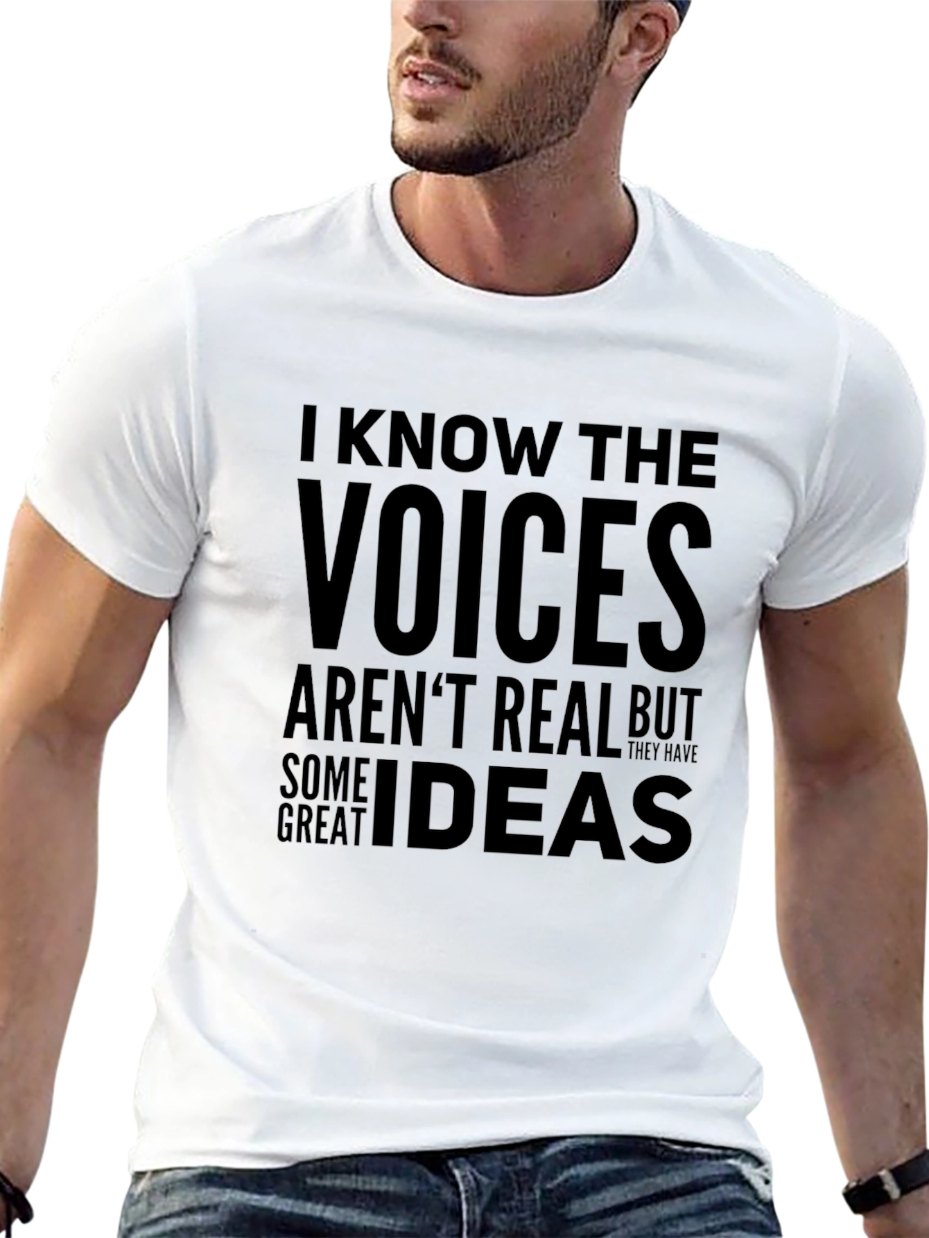 I Know The Voices T-Shirt - Funny Graphic Tee