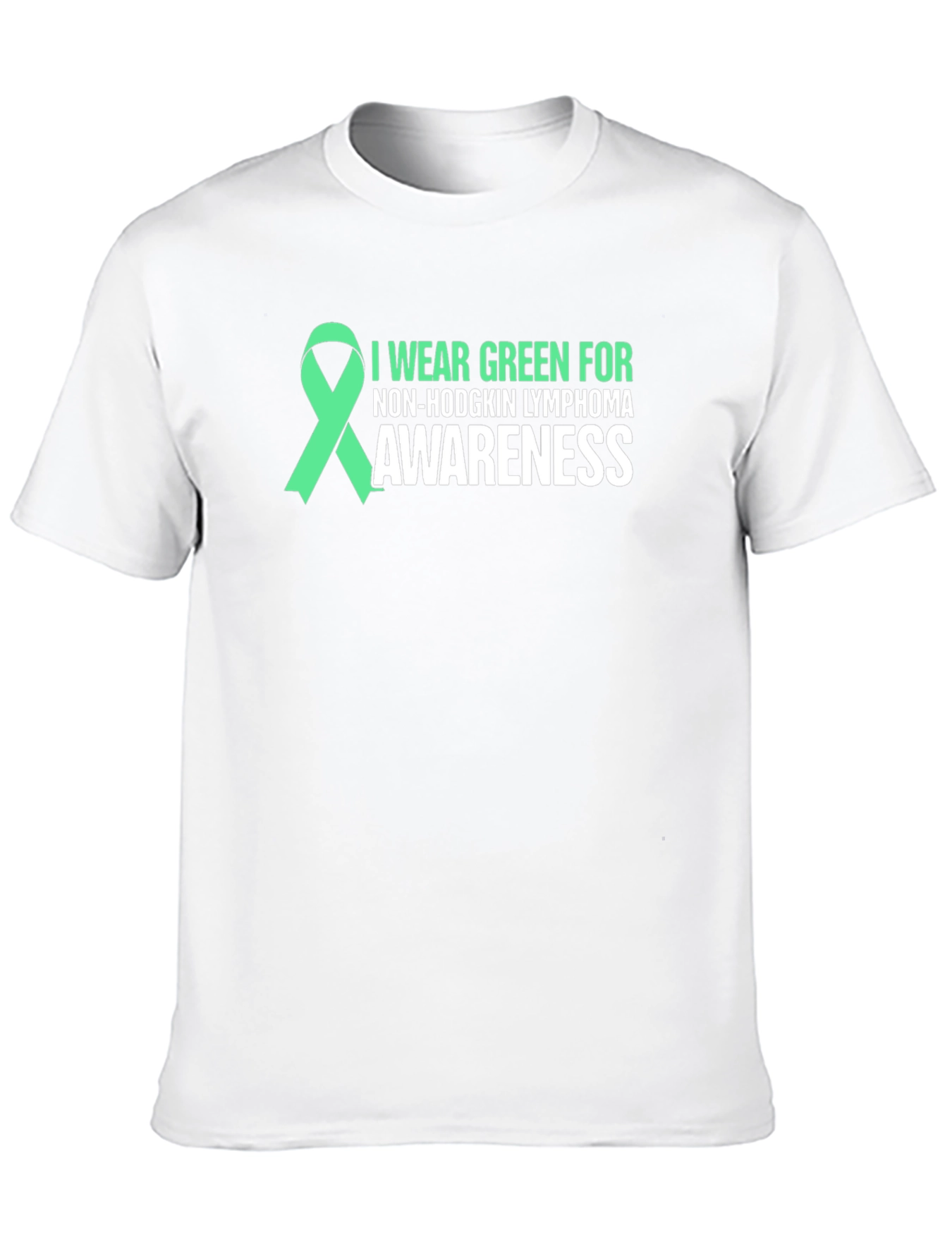Non-Hodgkin Lymphoma Awareness Green Ribbon T-Shirt