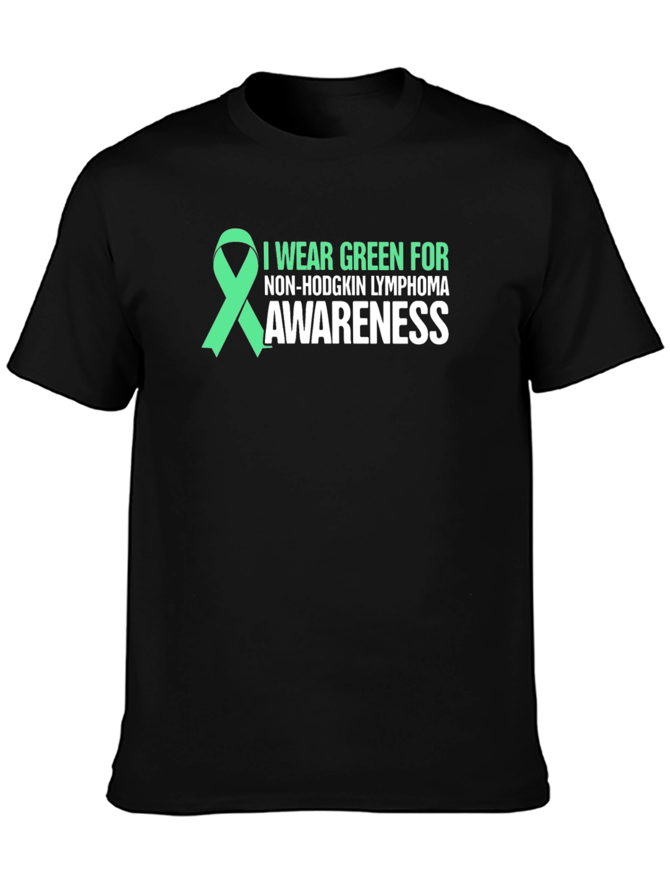 Non-Hodgkin Lymphoma Awareness Green Ribbon T-Shirt