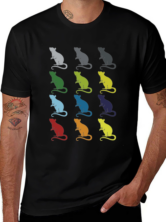 Retro Rat Pop Art Graphic Tee