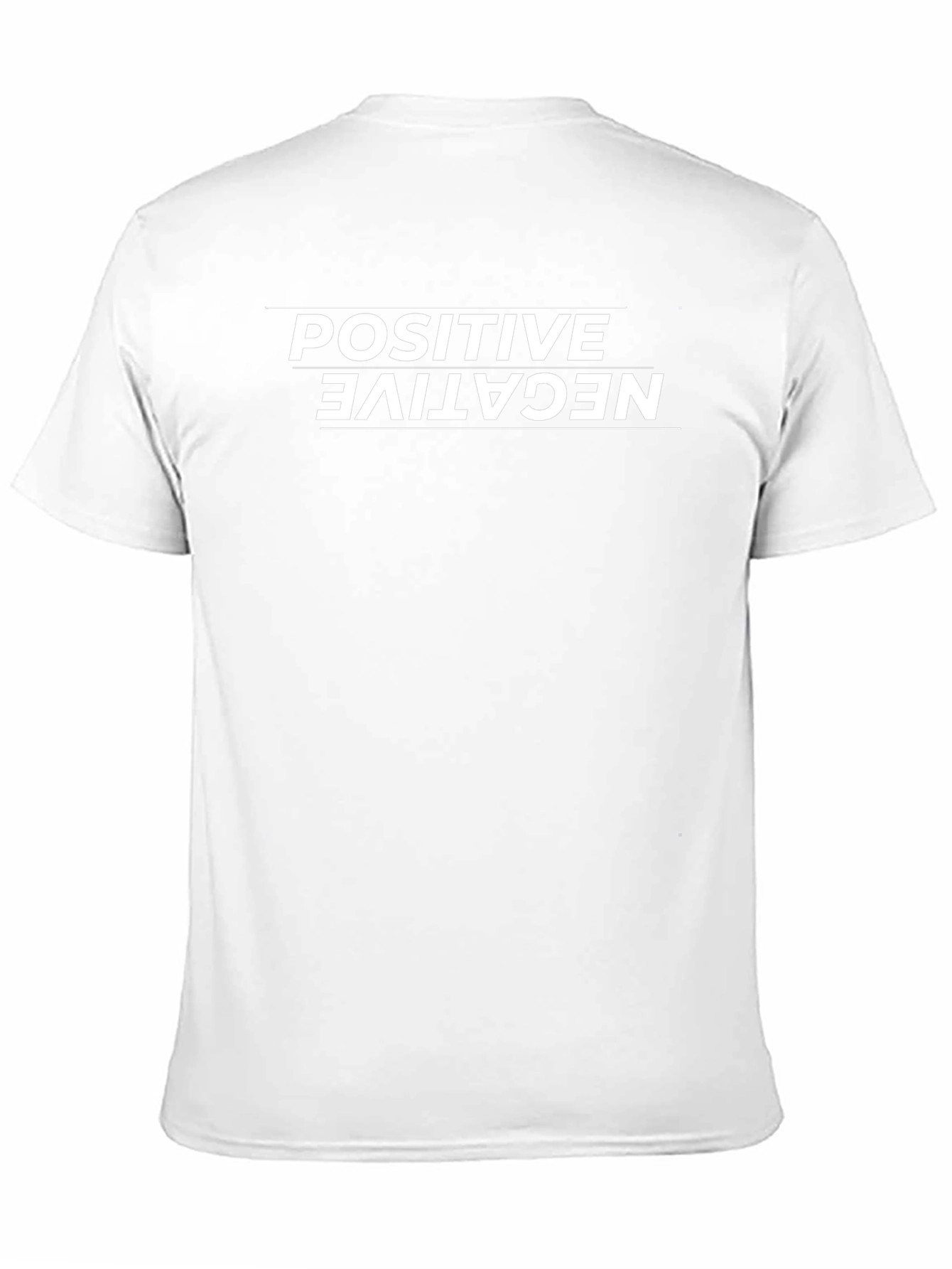 Positive Negative Graphic Tee - Unisex Casual Shirt