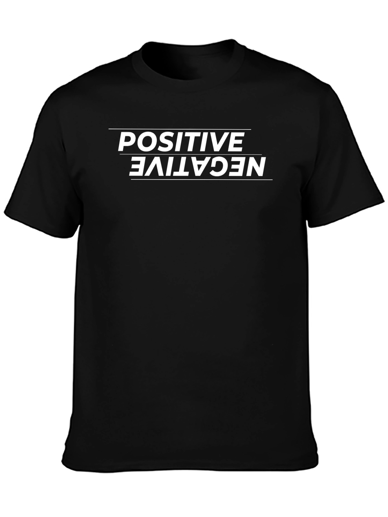 Positive Negative Graphic Tee - Unisex Casual Shirt