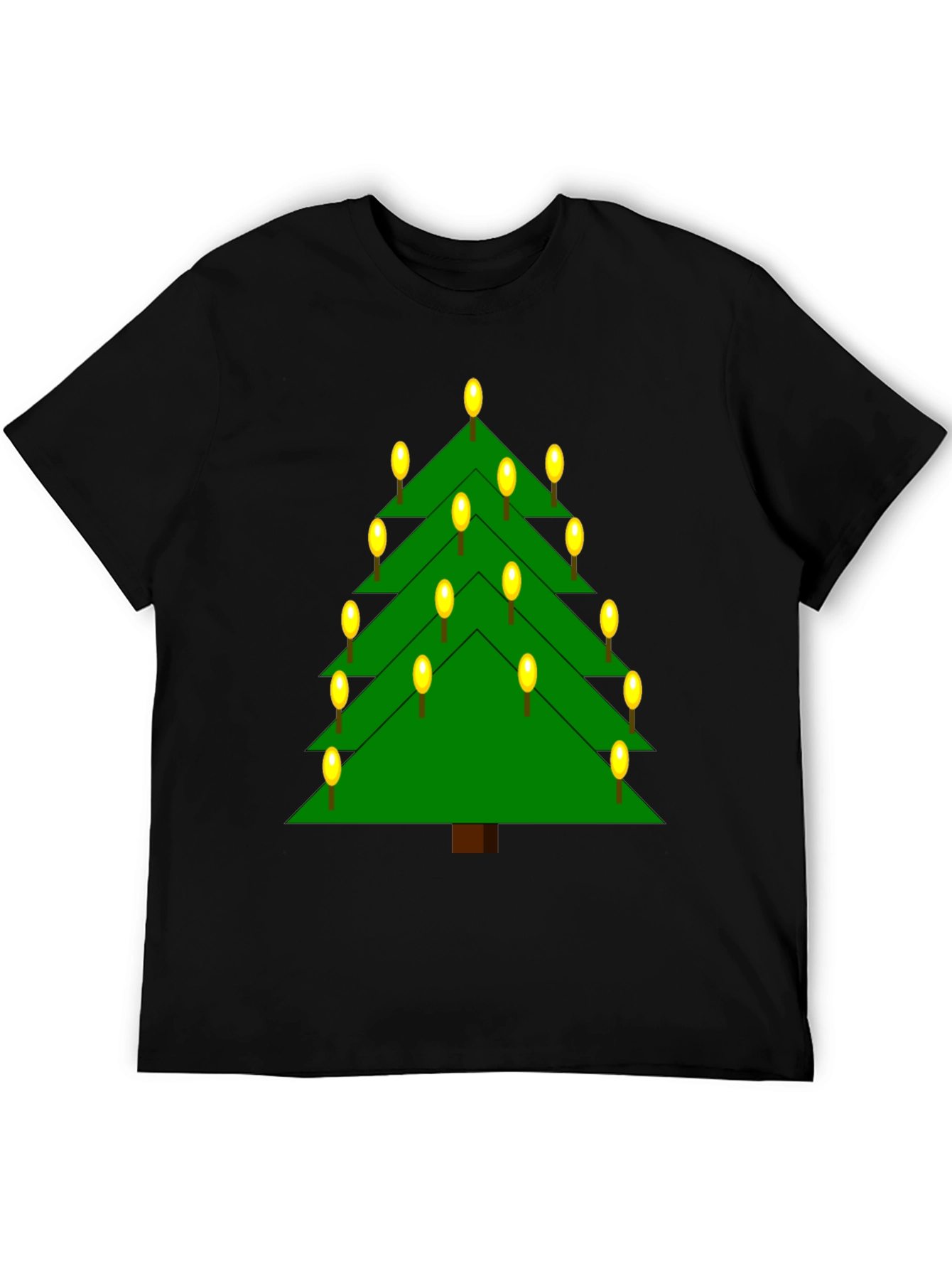 Christmas Tree Lights Graphic T-Shirt