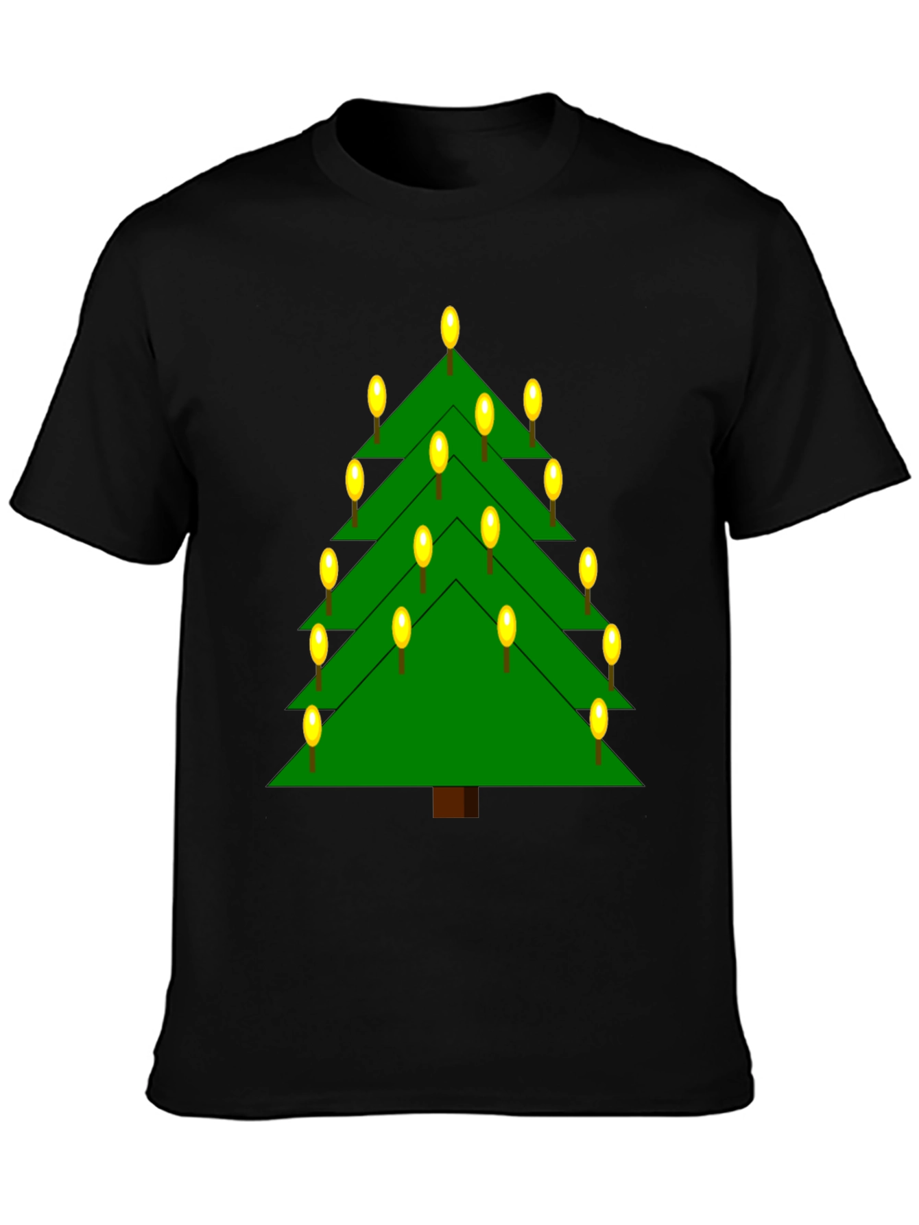 Christmas Tree Lights Graphic T-Shirt