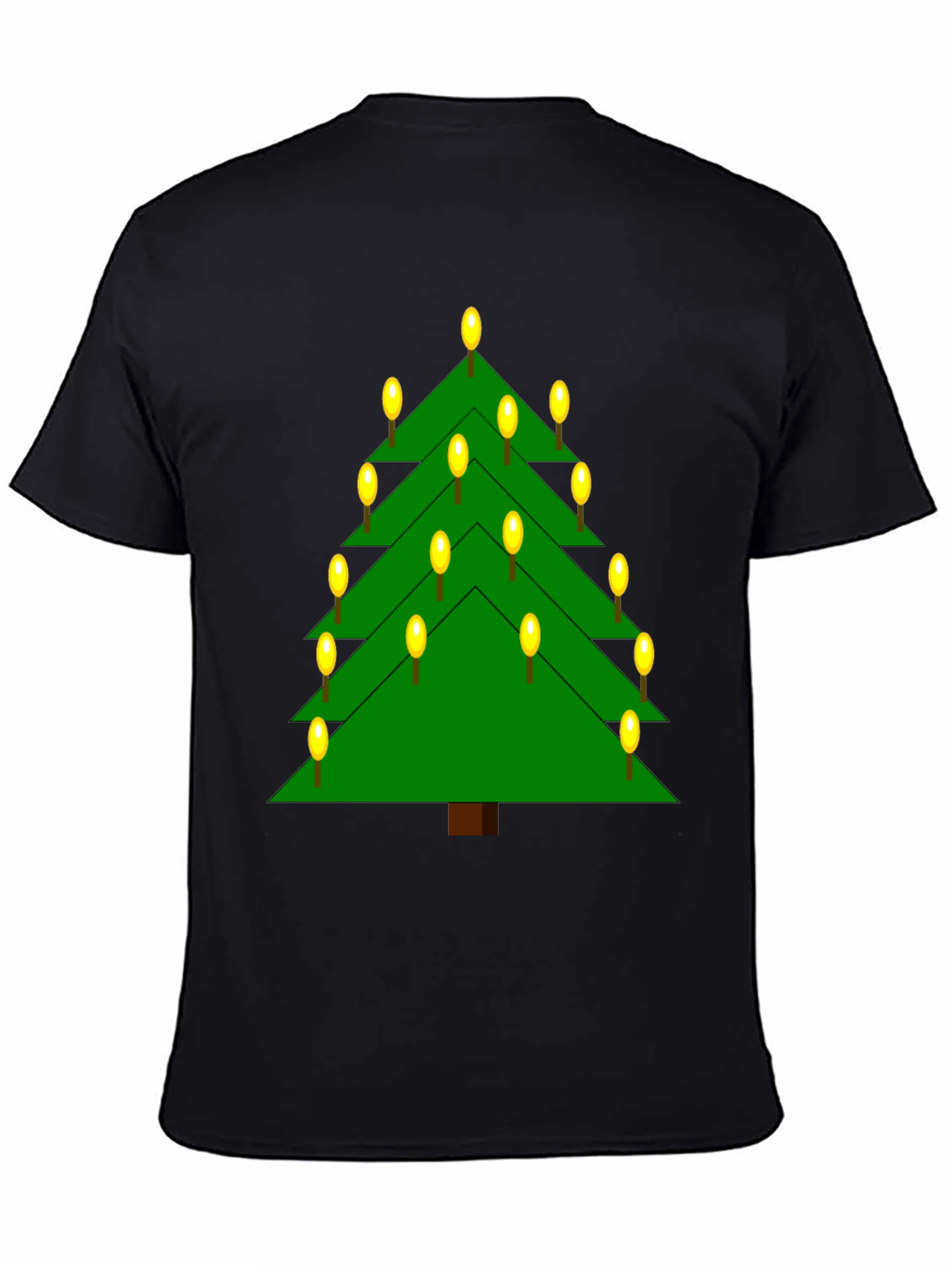 Christmas Tree Lights Graphic T-Shirt