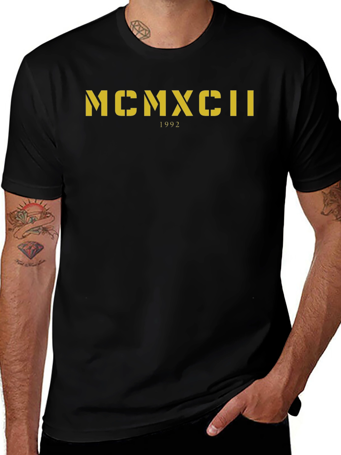 MCMXCII 1992 Graphic Tee - Classic Black