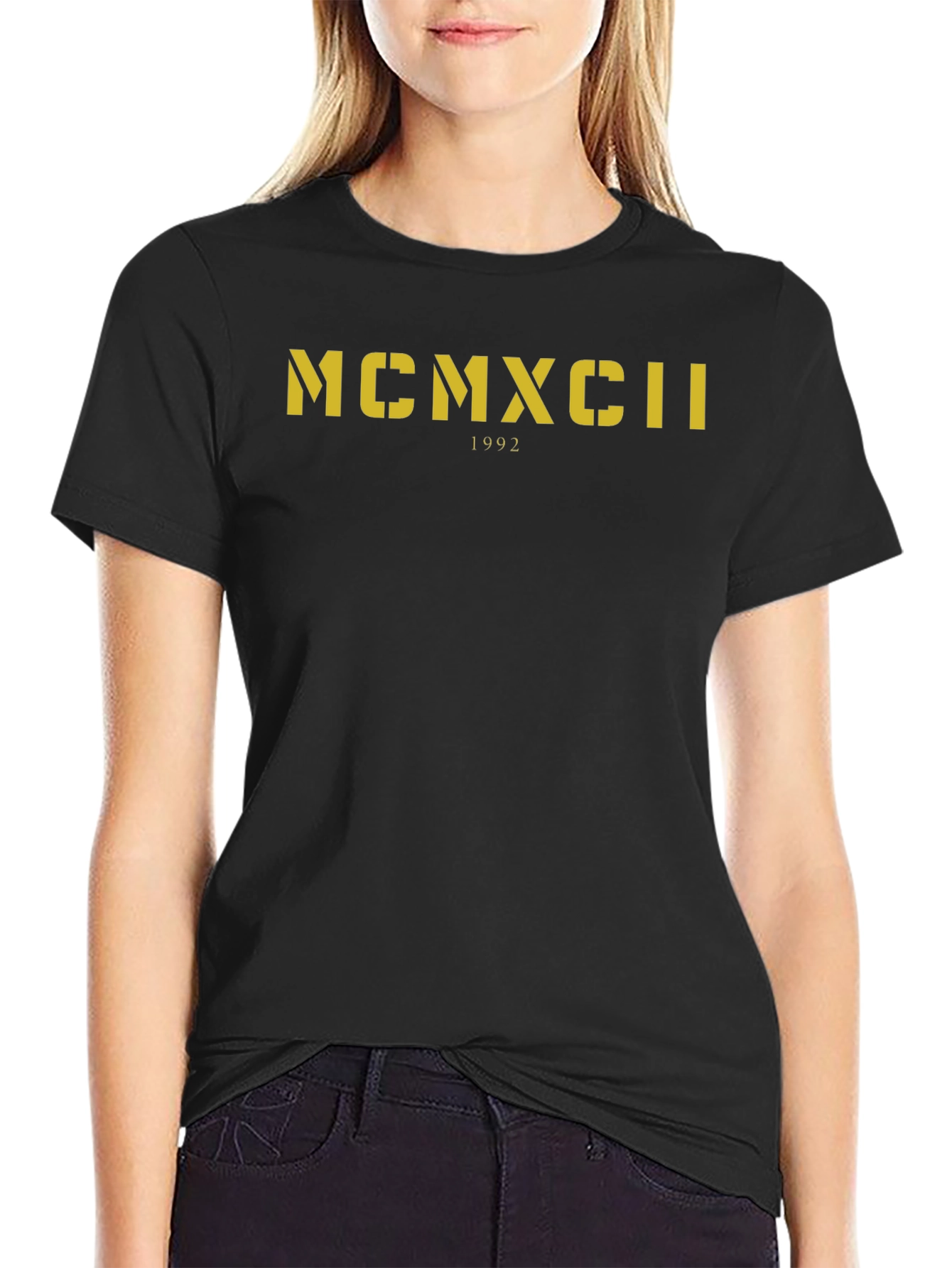 MCMXCII 1992 Graphic Tee - Classic Black