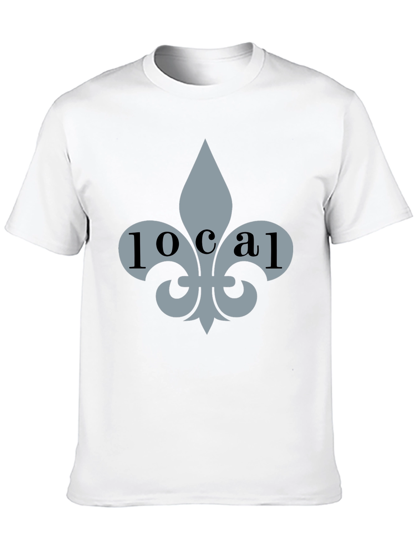 Local Fleur-de-lis Graphic Tee - Stylish Black T-Shirt
