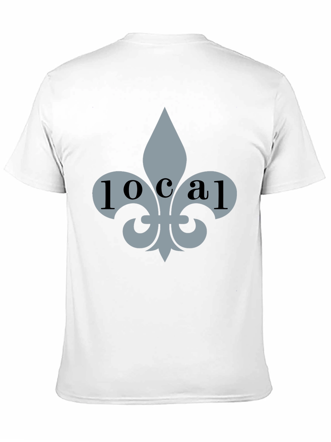 Local Fleur-de-lis Graphic Tee - Stylish Black T-Shirt