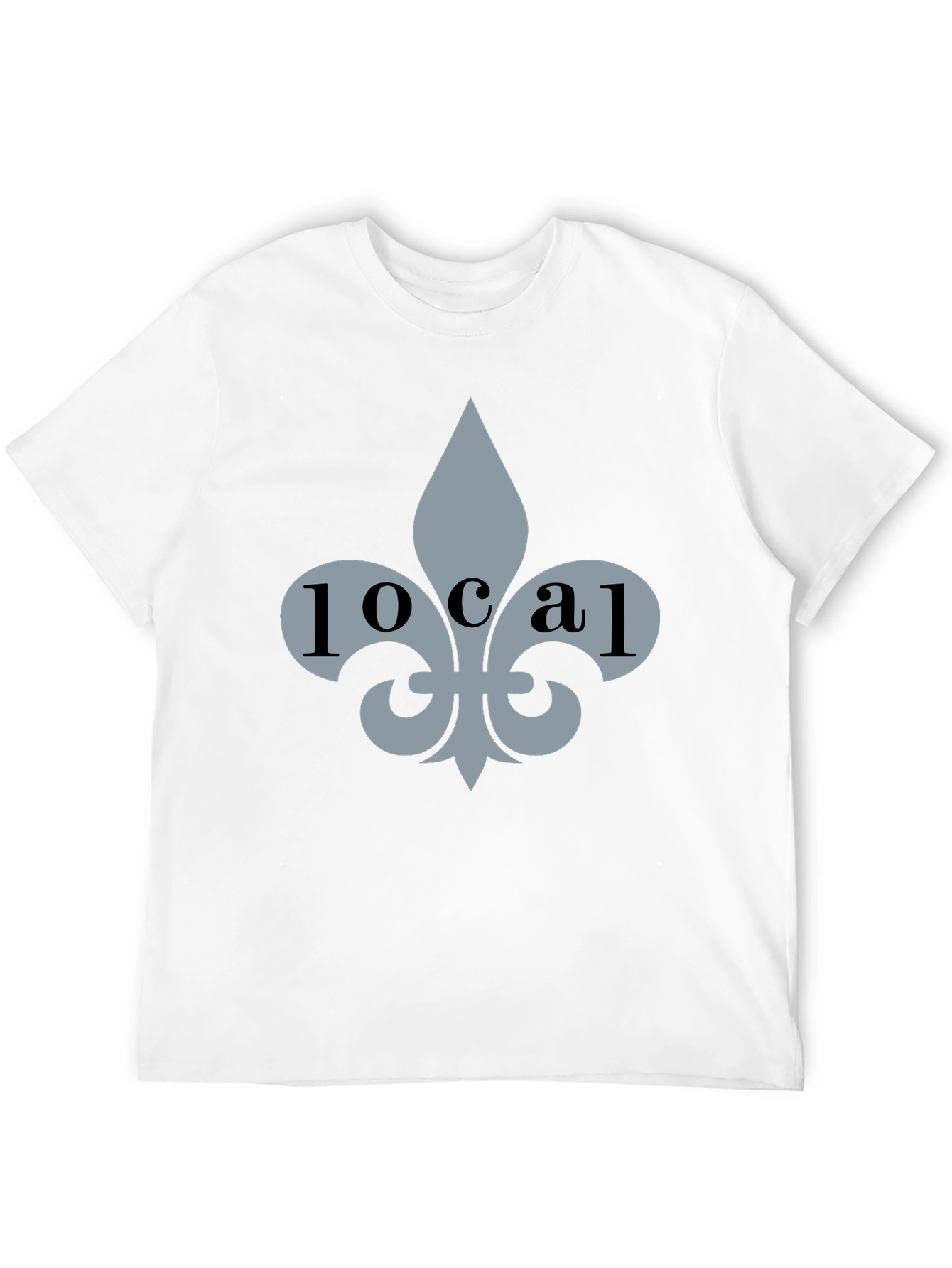 Local Fleur-de-lis Graphic Tee - Stylish Black T-Shirt