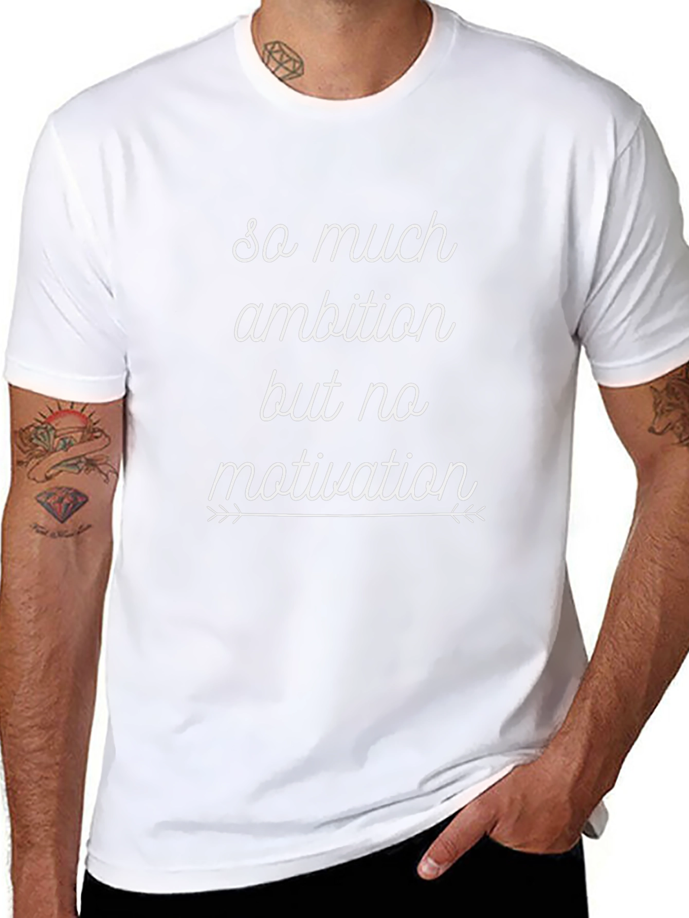 Ambition Motivation Graphic Tee - Unisex Black T-Shirt