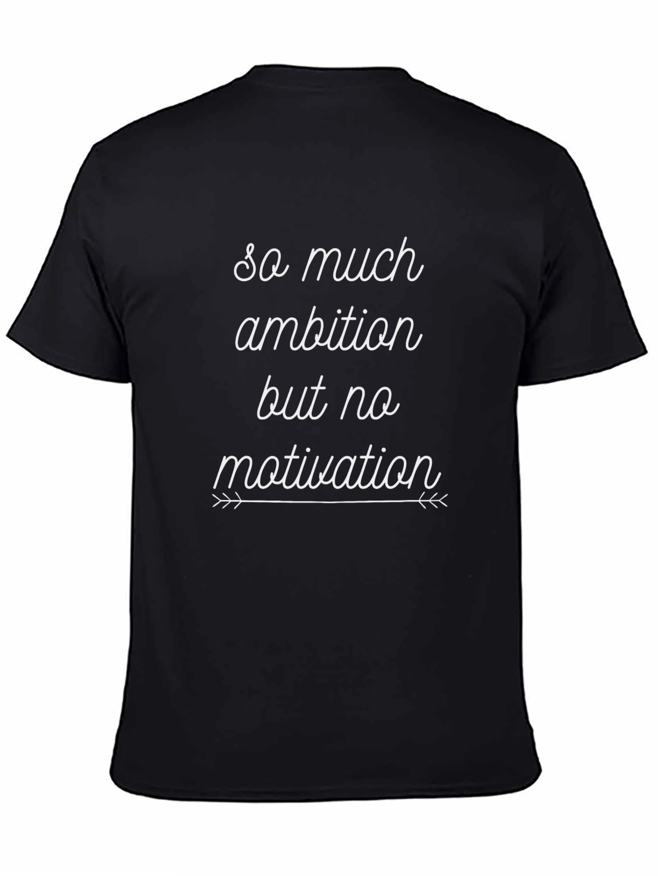 Ambition Motivation Graphic Tee - Unisex Black T-Shirt