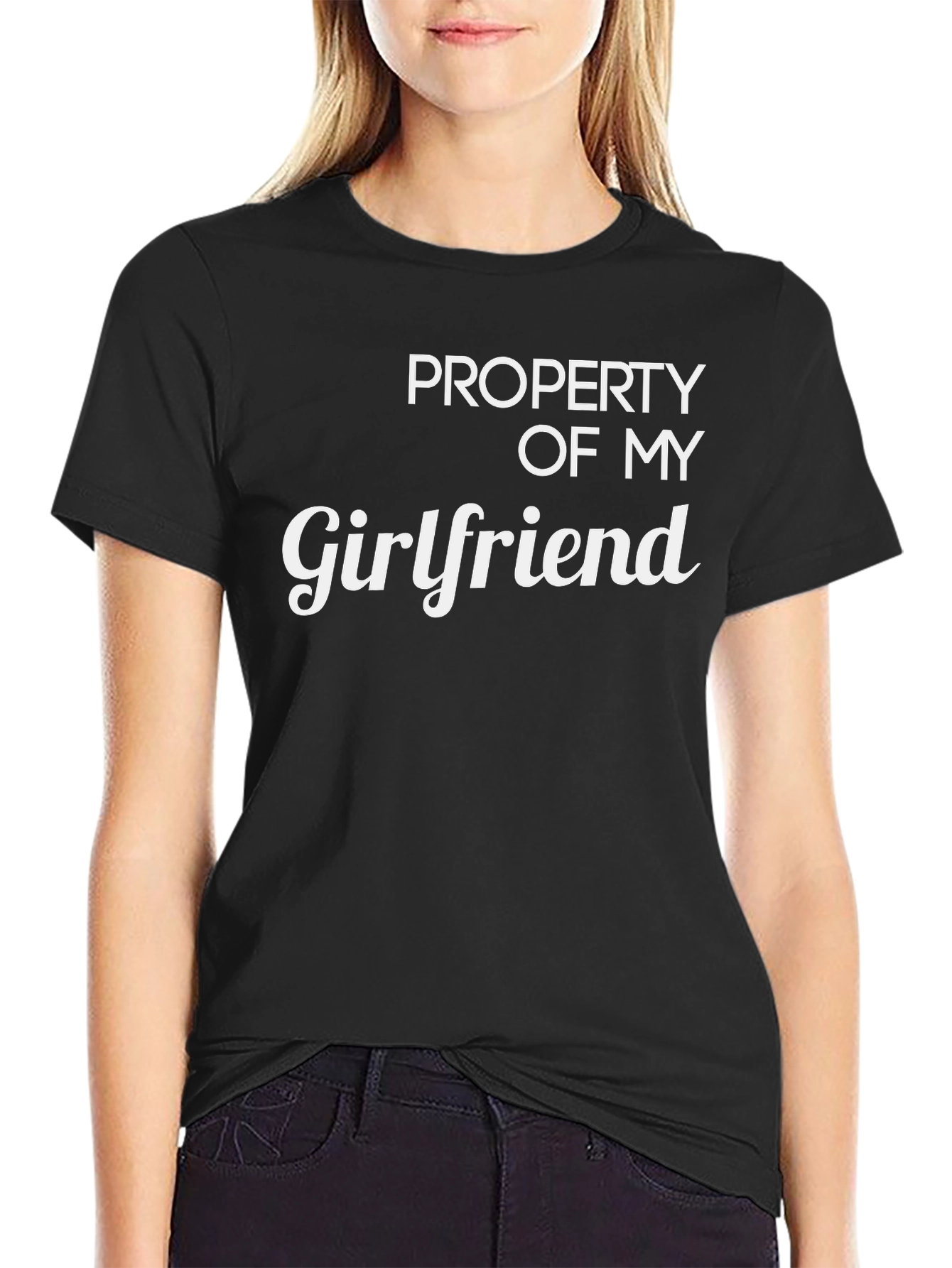 Property of My Girlfriend T-Shirt Funny Gift Tee