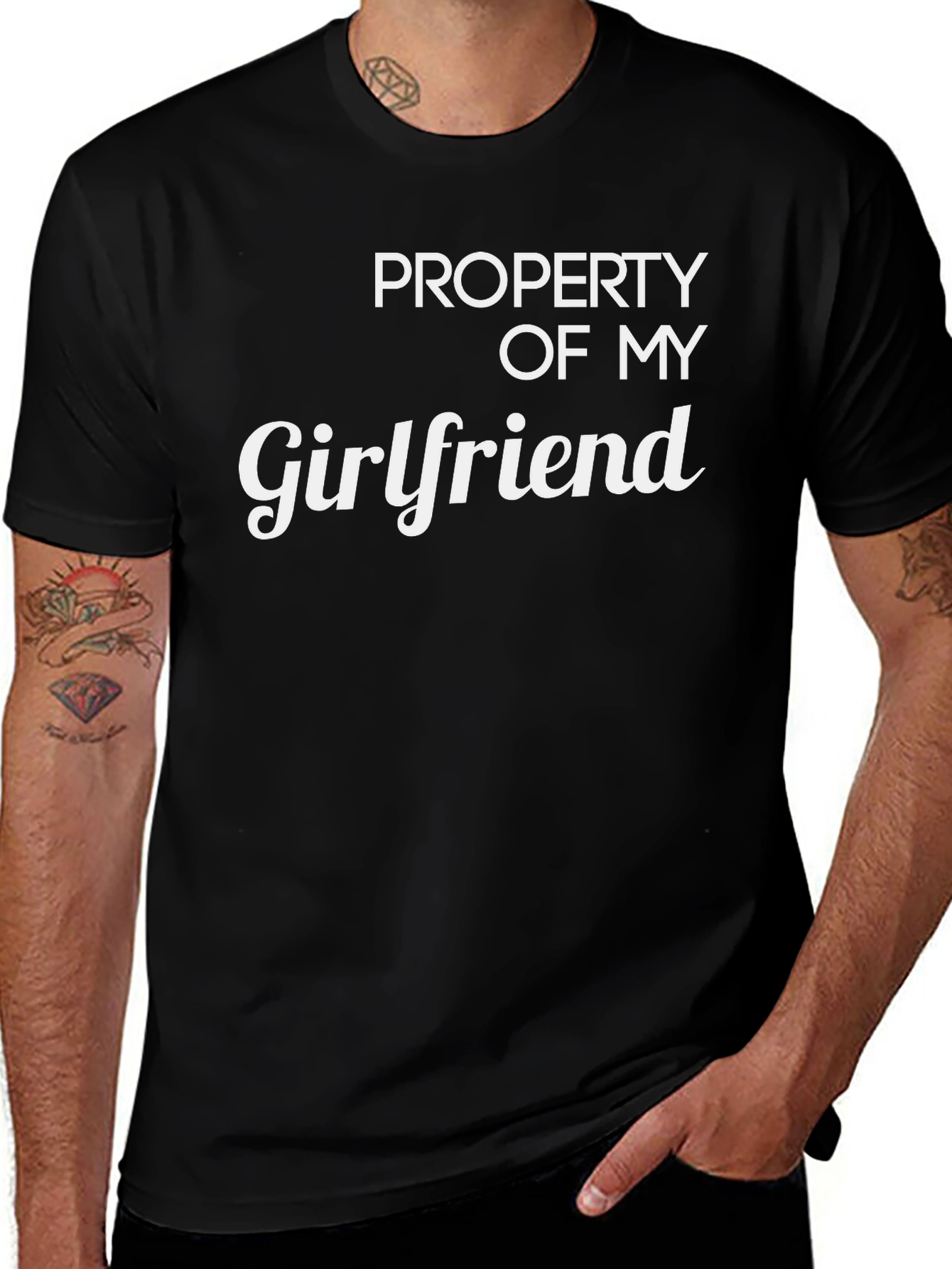 Property of My Girlfriend T-Shirt Funny Gift Tee