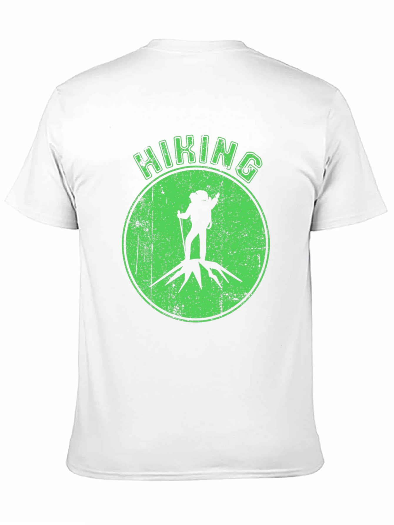 Hiking Adventure Tee - Black Cotton Graphic T-Shirt