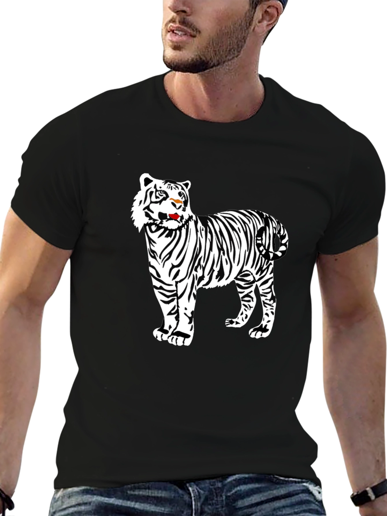 Tiger Graphic Tee - Black