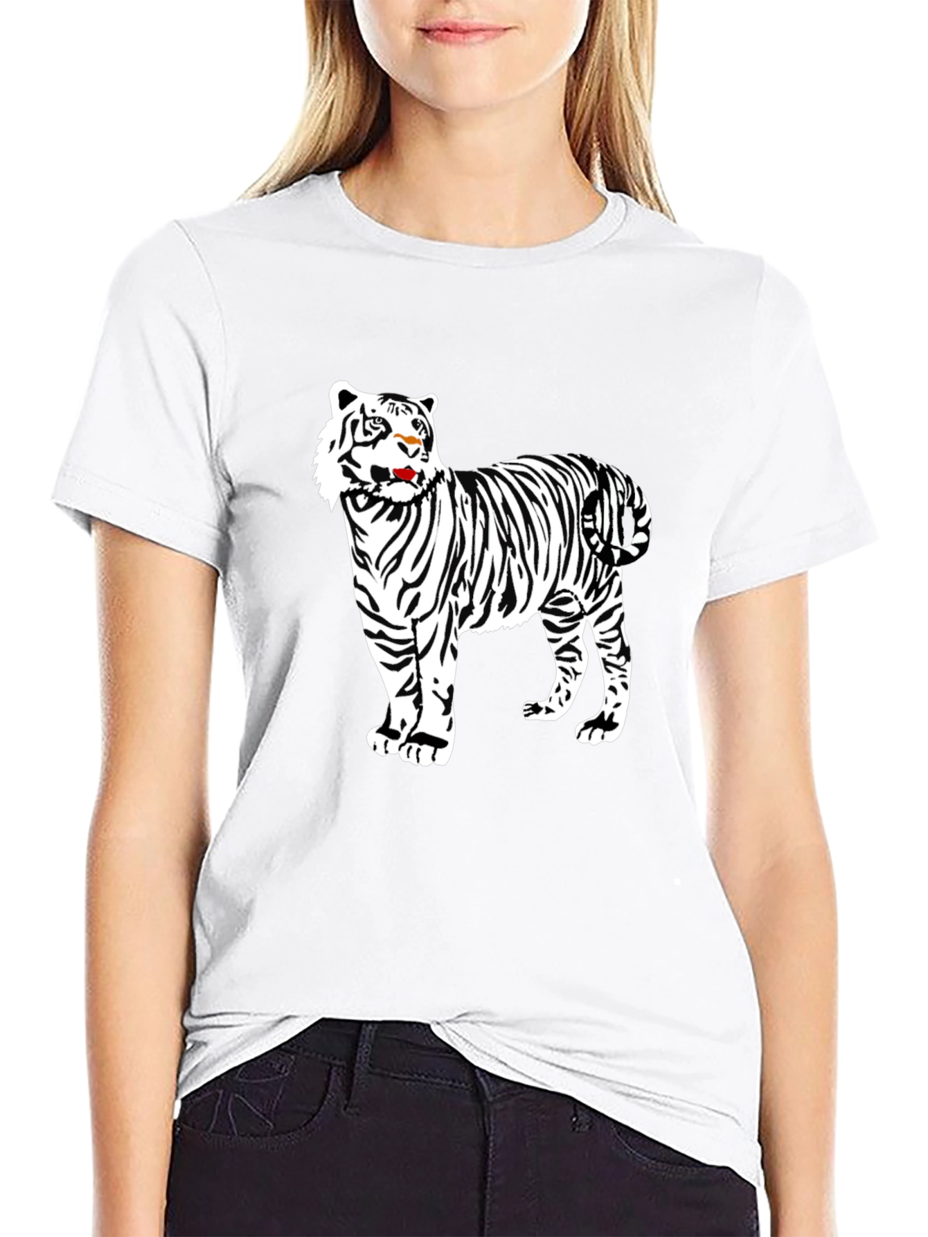 Tiger Graphic Tee - Black