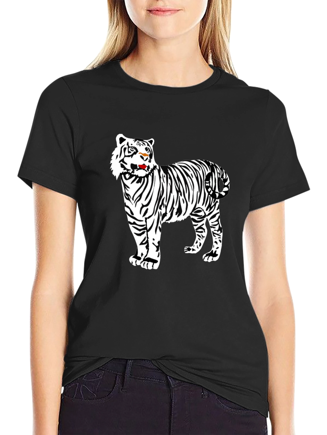 Tiger Graphic Tee - Black