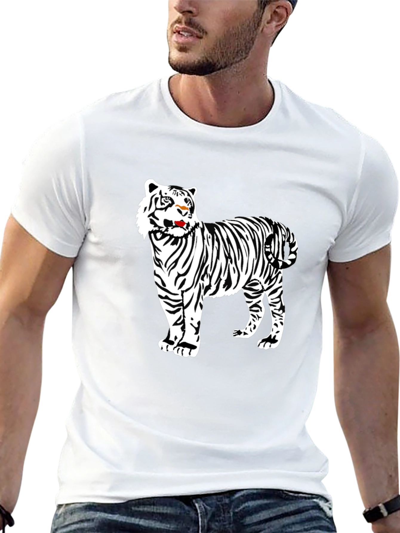 Tiger Graphic Tee - Black