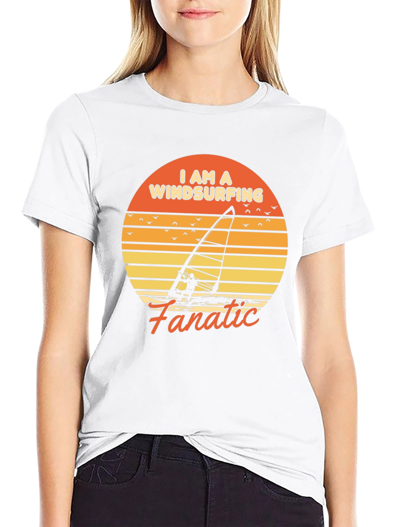 Windsurfing Fanatic Graphic T-Shirt