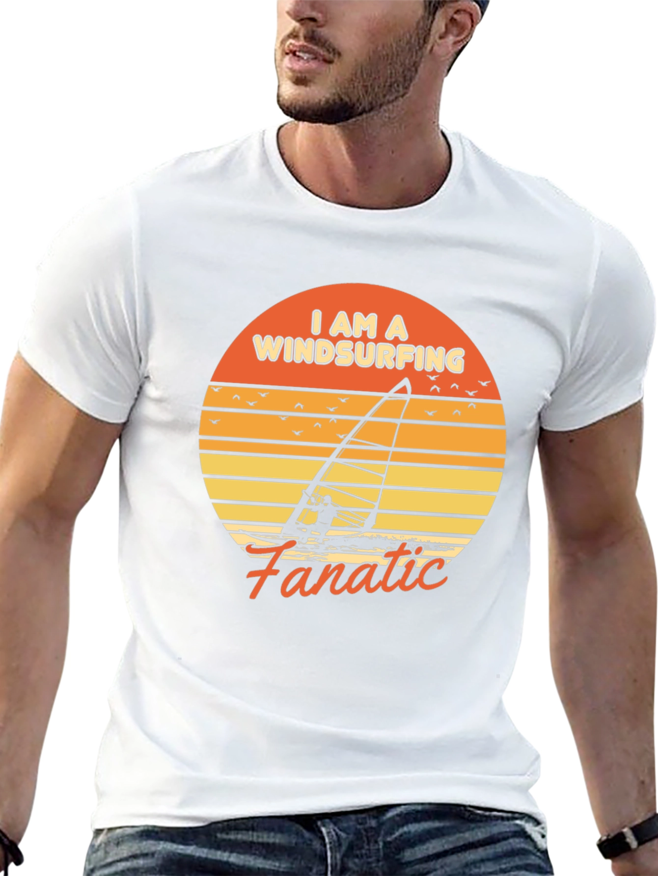 Windsurfing Fanatic Graphic T-Shirt